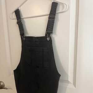 Black Overall Mini Dress